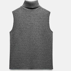 Zara SOFT HIGH NECK TOP